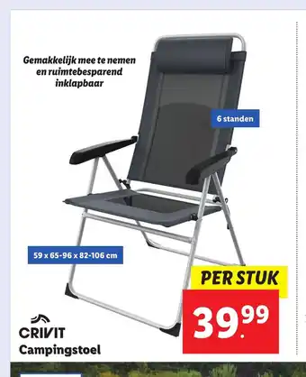 Lidl CRIVIT Campingstoel aanbieding