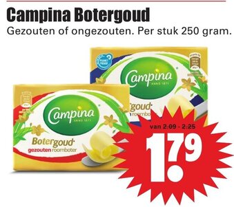 Dirk Campina Butergoud 250g aanbieding