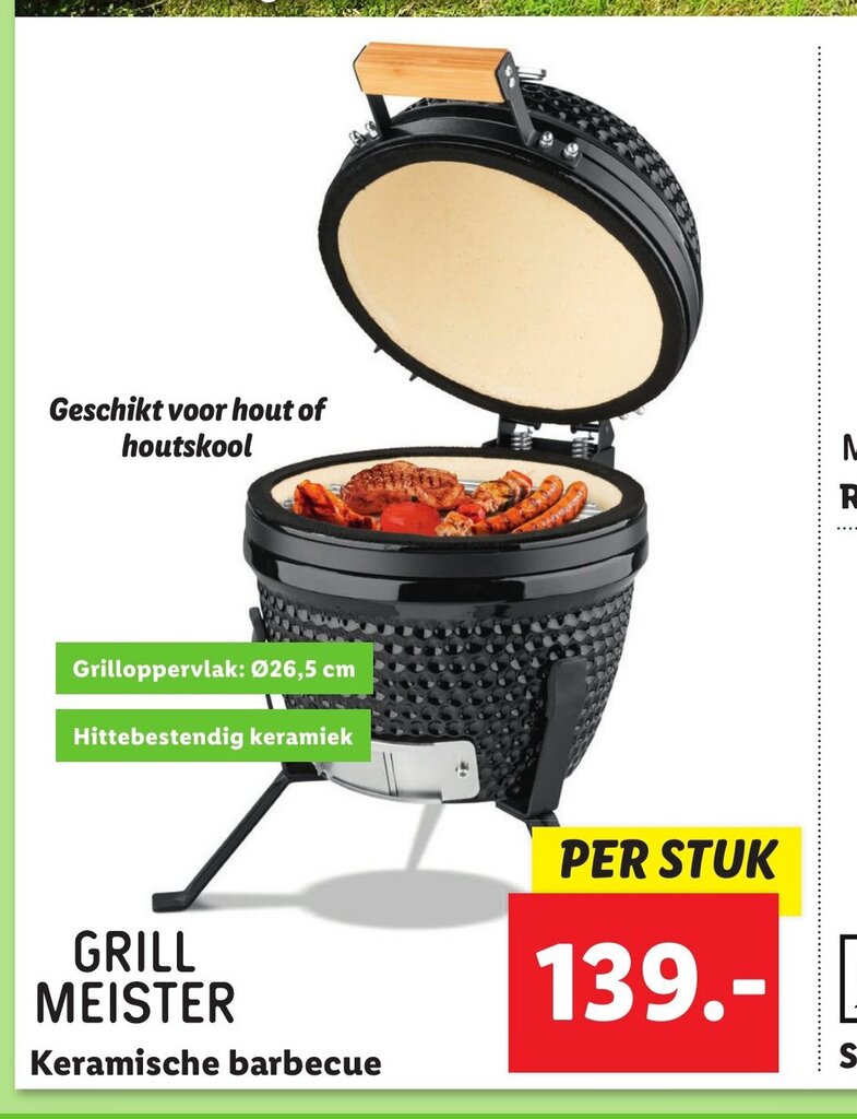 GRILL MEISTER Keramische barbecue aanbieding bij Lidl