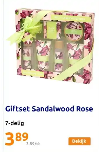 Action Giftset Sandalwood Rose 7-delig aanbieding