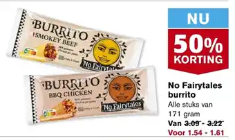 Hoogvliet No Fairytales burrito 171g aanbieding