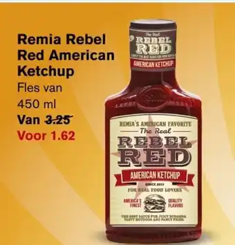 Hoogvliet Remia Rebel Red American Ketchup 450ml aanbieding