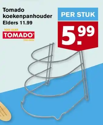 Hoogvliet Tomado koekenpanhouder aanbieding