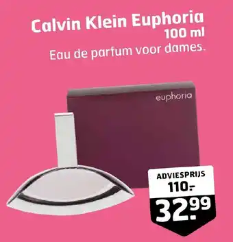 Trekpleister Calvin Klein Euphoria 100ml aanbieding