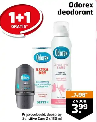 Trekpleister Odorex deodorant aanbieding