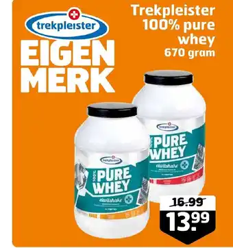 Trekpleister Trekpleister 100% pure whey 670 gram aanbieding