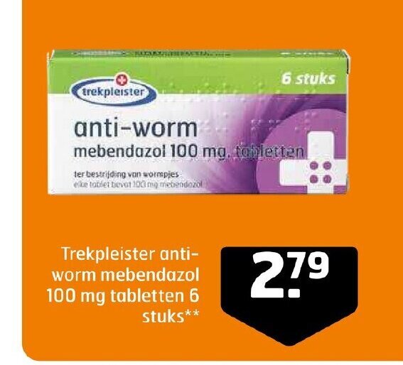 Mebendazol anti worm tabletten