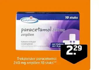 Trekpleister Paracetamol 240 mg aanbieding