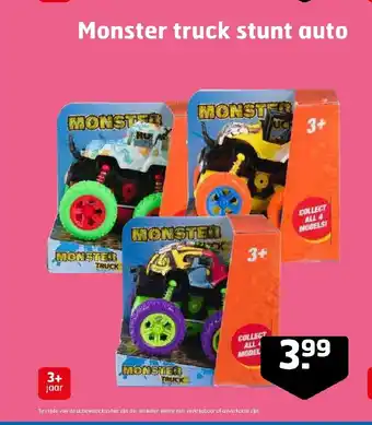 Trekpleister Monster truck stunt auto aanbieding