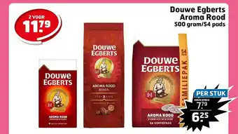 Trekpleister Douwe Egberts Aroma Rood 500 gram/54 pads aanbieding