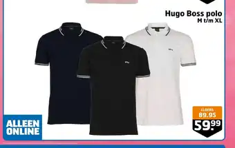 Trekpleister Hugo Boss polo M t/m XL aanbieding