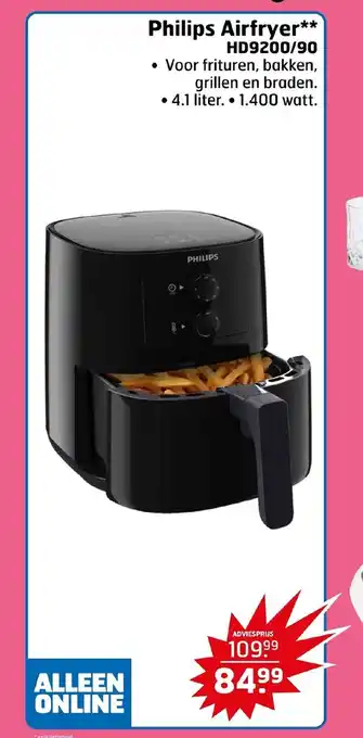 Trekpleister Philips Airfryer* HD9200/90 aanbieding