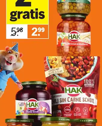 Albert Heijn Alle Hak potten 630-720 gram en stazakken aanbieding