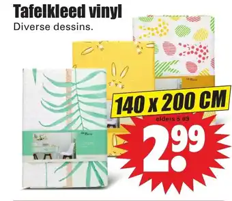 Dirk Tafelkleed vinyl 140*200 cm. aanbieding