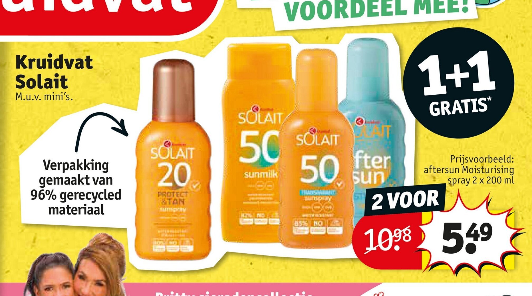 Solait Prijsvoorbeeld aftersun Moisturising spray 2 x 200 ml