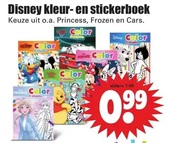 Dirk Disney kleur- en stickerboek aanbieding