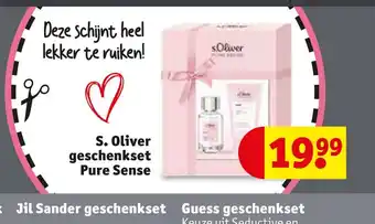 Kruidvat S.Oliver geschenkset Pure Sense aanbieding