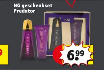 Kruidvat NG geschenkset Predator aanbieding