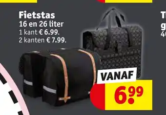 Kruidvat Fietstas 16 en 26 liter aanbieding