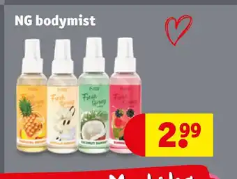 Kruidvat NG bodymist aanbieding