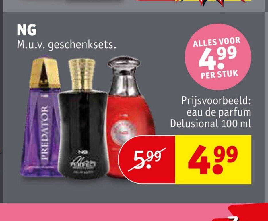 NG Prijsvoorbeeld: eau de parfum Delusional 100 ml aanbieding bij Kruidvat