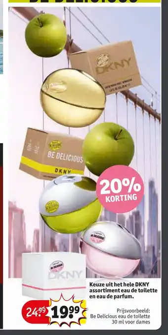 Kruidvat Keuze uit het hele DKNY assortiment eau de toilette en eau de parfum. aanbieding