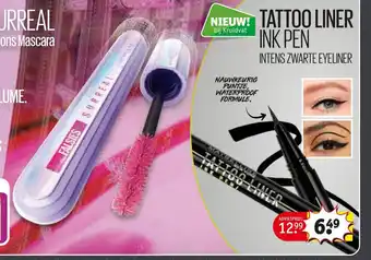 Kruidvat Tattoo Liner Ink Pen aanbieding