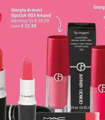 Kruidvat Giorgio Armani lipstick 003 Amped aanbieding