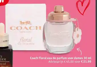 Kruidvat Coach Floral eau de parfum voor dames 30 ml aanbieding