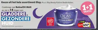 Kruidvat Keuze uit het hele assortiment Olay. M.u.v. Olay Beauty Fluid en Double Action. aanbieding