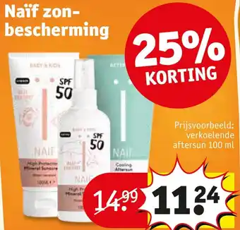 Kruidvat Naïf zon-bescherming aanbieding