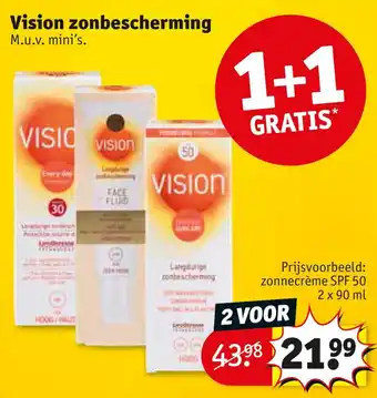 Kruidvat Vision zonbescherming aanbieding