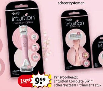 Kruidvat Intuition Complete Bikini scheersysteem + trimmer 1 stuk aanbieding