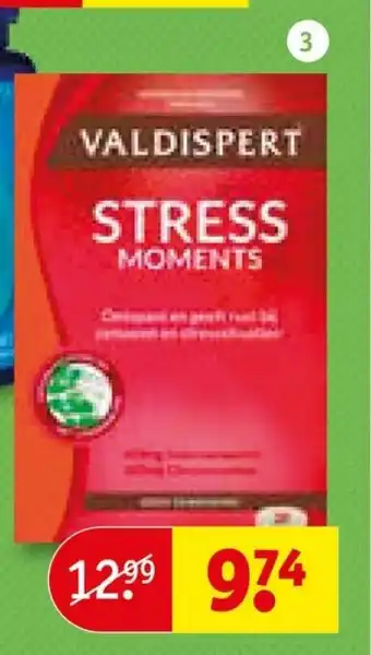 Kruidvat Valdispert stress moments tabletten aanbieding