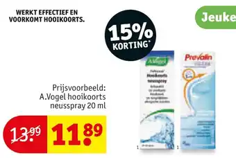 Kruidvat A.Vogel hooikoorts neusspray 20 ml aanbieding