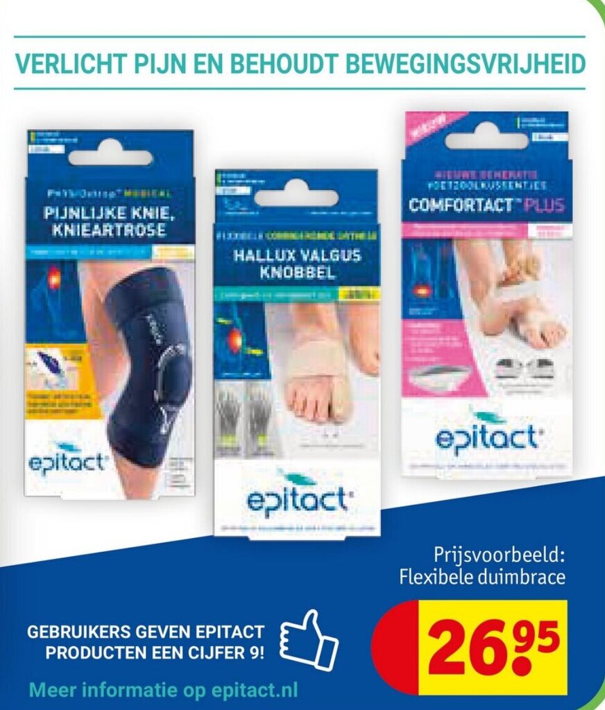 Flexibele duimbrace aanbieding bij Kruidvat