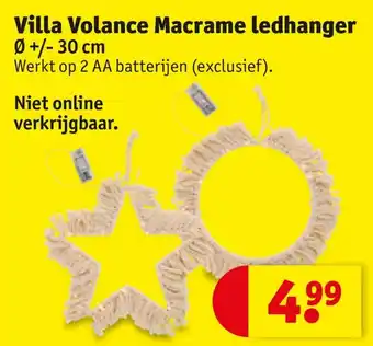 Kruidvat Villa Volance Macrame ledhanger aanbieding