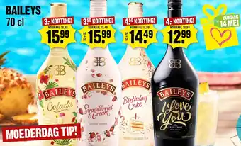 Dirck 3 BAILEYS 70 cl aanbieding