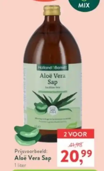 Holland & Barrett Alo Vera Sap 2*1L aanbieding bij Holland & Barrett