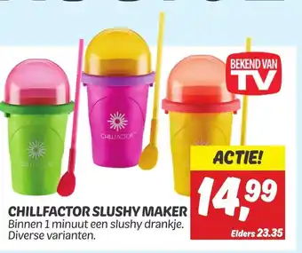 Dekamarkt CHILLFACTOR SLUSHY MAKER aanbieding