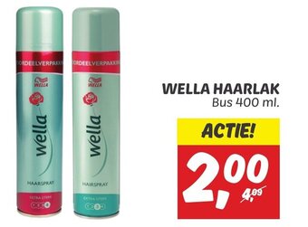 Dekamarkt WELLA HAARLAK 400 ml. aanbieding