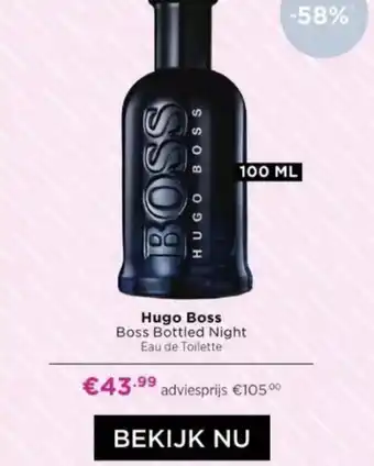 ICI Paris XL Hugo Boss Boss Bottled Night Eau de Toilette 100ML aanbieding