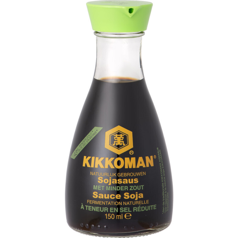 Kikkoman soy sauce minder zout aanbieding bij Albert Heijn