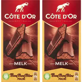 Albert Heijn Côte d'or bonbonbloc chocolade pakket aanbieding