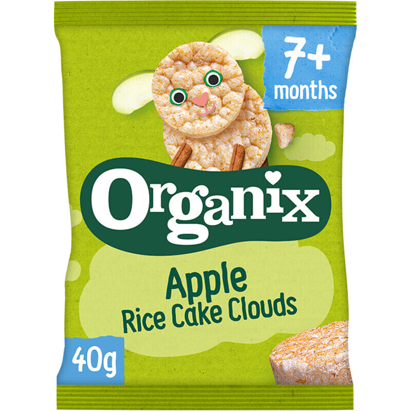 Albert Heijn Organix apple rice cake clouds 7+ mnd aanbieding