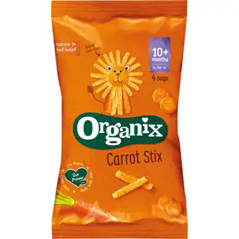 Albert Heijn Organix maïs sticks met wortel 10mnd 4st bio aanbieding