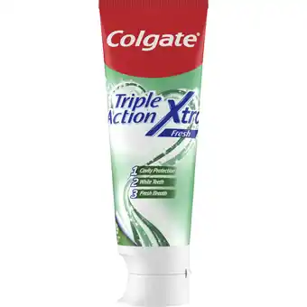 Albert Heijn Colgate triple action xtra fresh tandpasta aanbieding