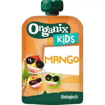 Albert Heijn Organix kids mango smash 100% bio fruit aanbieding