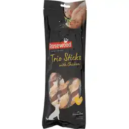 Albert Heijn Pets unlimited tricolor chewy stick with chicken large aanbieding
