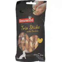 Albert Heijn Pets unlimited tricolor chewy stick with chicken small aanbieding